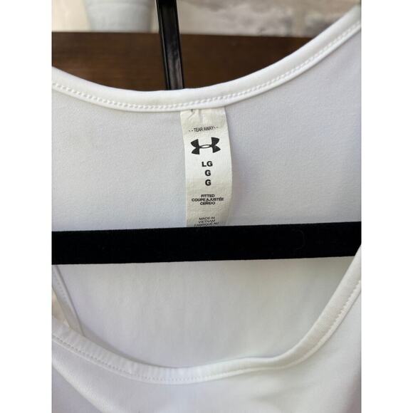 Under Armour Women's White Sleeveless SG Tank Size L - Picture 6 of 7